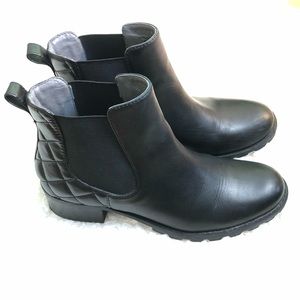 Adrienne Vittadini Leather Booties